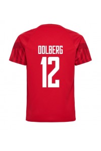Denemarken Kasper Dolberg #12 Voetbaltruitje Thuis tenue WK 2022 Korte Mouw